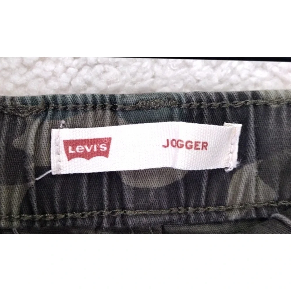 Kids Levi's Camouflage Jogger Pants Size 5 Elastic Waist Drawstring‎